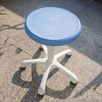 Chaise de laboratoire mobile moderne en alliage d'aluminium et PP anti-corrosion, bleue, utilisée pour les meubles de classe et les laboratoires