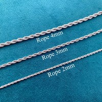 RINNTIN SC personnalisé 925 argent Sterling Italie lien mince chaîne réglable boîte croix singapour collier chaîne en argent bijoux fins