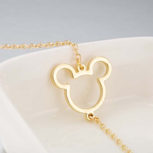 สร้อยข้อมือสแตนเลสชุบทองคำขาว 18K ไม่ลอก ไม่ดำ ดีไซน์น่ารัก ลายมินนี่เมาส์ หัวมิกกี้เมาส์ สำหรับผู้หญิง - Product Image 3