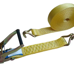 Sangle d'arrimage à cliquet robuste 5 tonnes avec poignée ergonomique, sangles inversées et crochet double-J pour le transport de marchandises - Product Image 3