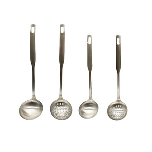 Chất Lượng Cao Bạc Matte Lẩu Súp Muỗng 304 Thép Không Gỉ Hộ Gia Đình Lẩu Rãnh Muỗng Với Móc - Product Image 6