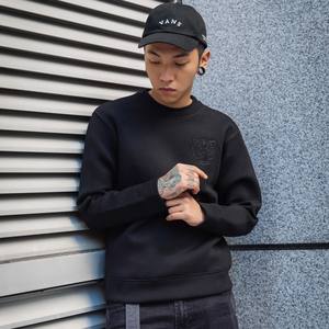 <span class=keywords><strong>Felpa</strong></span> Personalizzata con Ricamo Testa di <span class=keywords><strong>Tigre</strong></span> per Uomo, Girocollo - Product Image 2