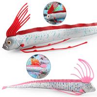 Yxs enfants solide simulation animal marin jouet aviron tremblement de terre serpent de mer dragon roi poisson cognition