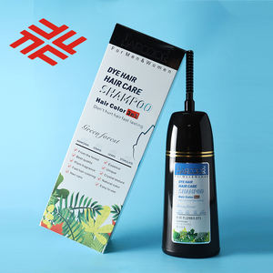 GMP Certificado Totalmente a base de hierbas Marrón oscuro Tinte para el cabello semipermanente SIN amoníaco Uso en el hogar Champú para teñir el cabello Hombres Mujeres Crema - Product Image 1