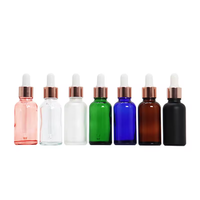 Flacon compte-gouttes en verre blanc givré de luxe 30ml 50ml 100ml pour emballage de soin de la peau de sérum d'huile essentielle quantité minimale de commande 100 pièces