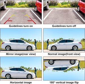 Woolkom sao lưu máy ảnh có thể điều chỉnh góc độ Bền Kim Loại HD rõ ràng tầm nhìn ban đêm xe phía sau xem máy ảnh không thấm nước phía trước/đảo ngược cam - Product Image 5