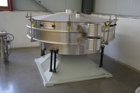 Tamis vibrant à tambour en acier inoxydable de qualité alimentaire pour amidon et sucre avec moteur de haute précision