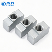 Écrou coulissant personnalisé en acier au carbone de grade 10.9, M10, zingué, pour quincaillerie de cadre en aluminium extrudé