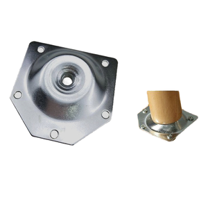 12 Degree Metal Furniture <b>Leg</b> Mounting Plate Sofa <b>Leg</b> Fixing Bracket Table <b>Leg</b> Connector Heavy Duty Hardware for Cabinet <b>Chair</b> - Product Image 2