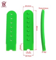 Boucles de Fermeture Réglables en Plastique PE à 7 Trous pour Casquettes, Accessoires de Chapeaux de Couleurs Variées, Boucles en Plastique Réglables pour Casquettes Snapback