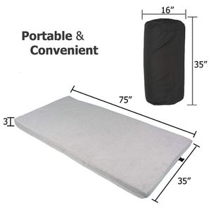 Matelas en mousse compressé en boîte, lit articulé, matelas de camping imperméable 30 x 74, 4 places, mousse à mémoire de forme, pour hôtel et maison - Product Image 4