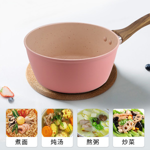 Mini casserole antiadhésive à corps droit 1,5 L pour cuisson à induction, usage domestique, cuisson des œufs, pot à nouilles - Product Image 5