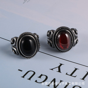 <b>Titanium</b> Steel Couple <b>Rings</b> SA726 Punk Fashion Jewelry For <b>Men</b> Women Spring 2024 - Product Image 4