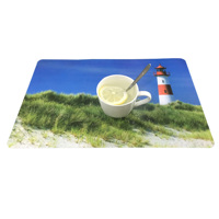 Set de table en PP sans BPA, résistant à la chaleur, lavable, écologique, en plastique, pour enfants, restaurant, logo personnalisé, moderne