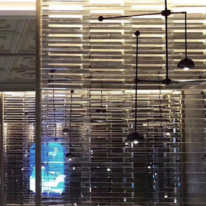Texture solide K9 brique de cristal de meulage <span class=keywords><strong>fin</strong></span> brique de verre faite à la main cloison de séparation brique carrée claire - Product Image 5