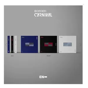 Enhyphen-Border Carnival 2nd Mini Album Material de cubierta de PVC y PP Portatarjetas DE FOTOS Impresión en blanco para cierre de libro y regalo de boda - Product Image 3