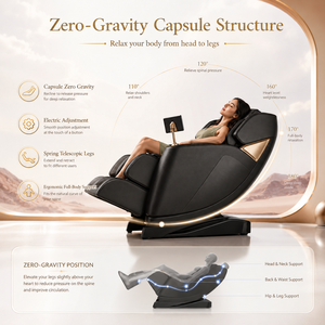 เก้าอี้นวดอัตโนมัติแบบยืดตัวได้ รุ่น Professional 2026 ไทยแลนด์ ซีรีส์ Zero Gravity Recliner - Product Image 2