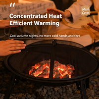 Essentiels pour les fêtes de Noël : foyer pliable portable, barbecue multifonction au charbon de bois pour le camping et les pique-niques en plein air
