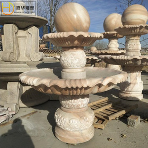 Fontaine en pierre Jiahua, style européen, colonne, décoration de jardin, ornement durable, sculpture en pierre - Product Image 2