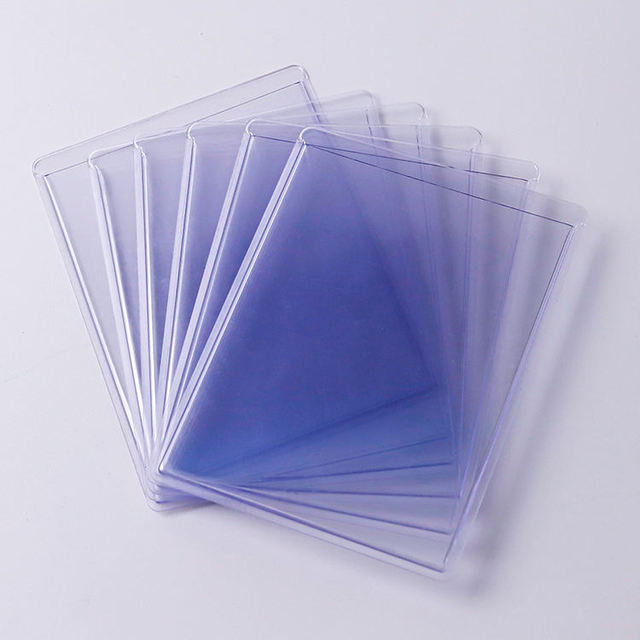 Fashion Clear Plastic 35pt Top Loader Trading Card Protector Board Game Card Sleeves for Card Collection