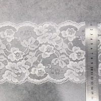 Dentelle en polyester et nylon non extensible, garniture en dentelle pour vêtement ecclésiastique