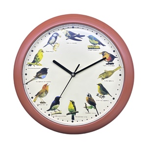 30Cm Chim Ca Hát Âm Nhạc Khuyến Mãi Giá Rẻ Nhựa Vòng Đồng Hồ Treo Tường Chim Âm Thanh Đồng Hồ Treo Tường Với Bài Hát của Chim - Product Image 3