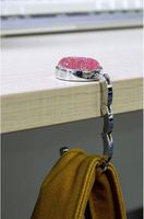 Porte-sac à main pliable antique avec crochets en alliage de zinc