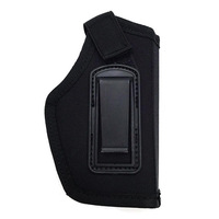Étui de ceinture en cuir PU IWB pour port dissimulé de pistolet avec clip métallique à dégagement rapide, support de ceinture pour droitier et gaucher pour usage tactique