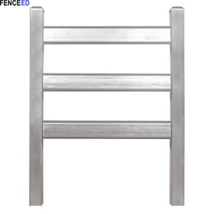 42 X115 X 2mm X 6.1m <strong>Galvanised</strong> Oval Tube Steel Cattle Yard <strong>Rail</strong> - Product Image 1