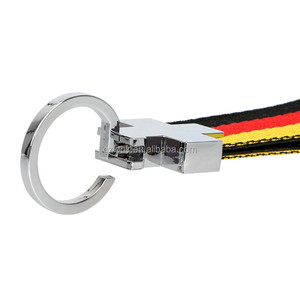Italie Allemagne Drapeau Couleur <span class=keywords><strong>Porte</strong></span>-clés En Plein Air <span class=keywords><strong>Sport</strong></span> Conception De Voiture <span class=keywords><strong>Porte</strong></span>-clés En Métal et Tissu Conception <span class=keywords><strong>Porte</strong></span>-clés Accessoires De Voiture - Product Image 2