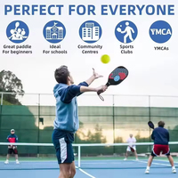 Raket Pickleball Fiberglass Disetujui USAPA & Tahan Lama Pilihan Logo Kustom Penggunaan Luar/Dalam Ruangan Pelatihan Grosir