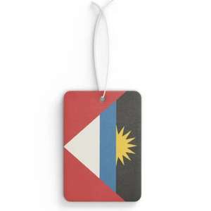 Customized Design of Antigua and Barbuda Flag Car Fragrance, Hanging <strong>air</strong> Freshener Fragrance - Product Image 1
