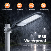 Lampe de rue intelligente KCD IP65 AC en aluminium à LED COB 100W 150W 200W 250W avec variateur électrique crépusculaire 0-10V