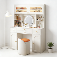 Table de toilette moderne Table de toilette minimaliste Table de toilette de luxe de style crème