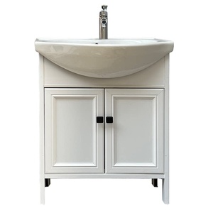 Lavabo Rectangular de 60 cm con Gran Capacidad, Mueble de Baño de Fibra de Carbono, Lavabo y Fregadero de Cerámica - Product Image 5