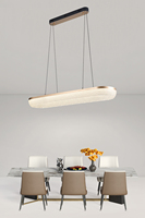 Nouvelle lampe suspendue décorative en forme d'arc, LED acrylique, adaptée aux projets haut de gamme, hôtel, villa, décoration de salon