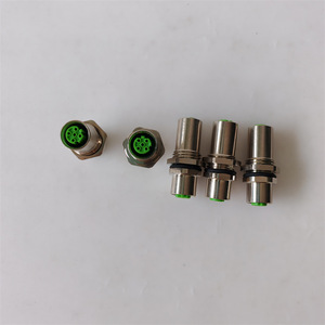 ขั้วต่อ MURR M12 แบบ 5 ขา ตัวผู้ ตัวเมีย สแตนเลส ติดตั้งแบบทะลุแผ่น รองรับมาตรฐาน RoHS 12V - Product Image 1