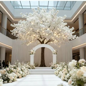 Arbre de cerisier artificiel blanc durable - Pas besoin d'arrosage pour la décoration de mariage, la mise en place de restaurants et de maisons - Product Image 1