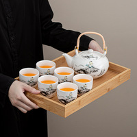 Service à thé Kung Fu de Style chinois MSH théière en céramique de grande capacité avec tasse à thé domestique anti-brûlure