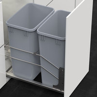 Nouvelle arrivée 35 50 70 100 pintes chromé Poubelle coulissante Conteneurs à déchets pour la cuisine