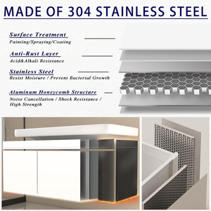<span class=keywords><strong>Cuisine</strong></span> sur mesure haut de gamme BNITM, design moderne, configuration modulaire, adaptée aux résidences de luxe et aux maisons haut de gamme - Product Image 6