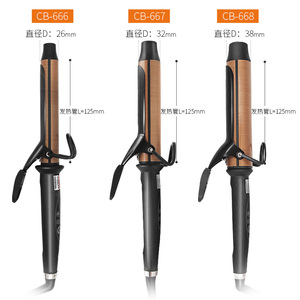 Fer à boucler professionnel en céramique à grand diamètre 26mm 32mm 38mm pour grandes boucles, <span class=keywords><strong>baguette</strong></span> à cheveux avec température réglable, styler capillaire - Product Image 5