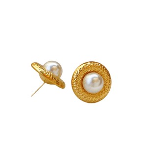 Fashion Round Pearl Pendant <b>Necklace</b>. 18K Gold Stainless Steel <b>Necklace</b> for Wholesale Charm Pearl <b>Necklace</b> for Gift - Product Image 6