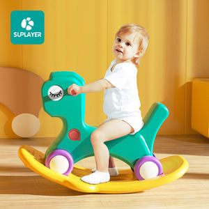 Schneller Versand 1MOQ E-Commerce Hot Sale Günstige Baby Schaukel pferd Kinder Walker Kinder Fahrt auf Tiers pielzeug - Product Image 1