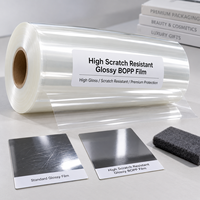 Film BOPP brillant anti-rayures pour emballage de boîtes, emballage de gâteaux, impression, film de plastification thermique, film de lamination