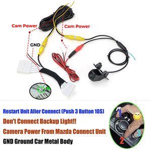 Cámara de visión trasera de coche GreenYi para Mazda 2 Demio 2015-2023 OEM Plug & Play cámara de respaldo para pantalla estéreo Original - Product Image 2