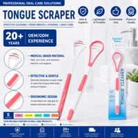 Grattoir à Langue en Plastique Personnalisé en Gros avec Brosse de Nettoyage – Outil d'Hygiène Bucco-Dentaire pour une Haleine Fraîche et des Soins Buco-Dentaires Optimaux