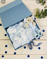 Coffret Cadeau de Luxe Léger pour Bébé, Saisonnier, avec Nœud Papillon, pour Future Maman, Boîte à Fenêtre en Papier Recyclé avec Poignée, Type Clamshell