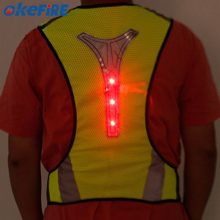 Hot Sale LED High Visibility Reflective Safety Vest Warning Light for Bike  Walking Dog Lighting Hiking Running Reflective Vest