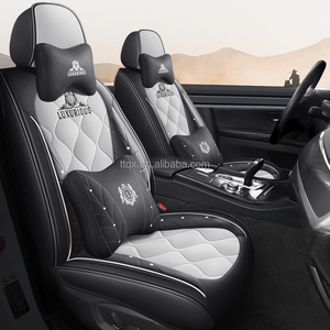 Fundas de Asiento de Cuero Universales Antideslizantes para 5 Plazas, Compatibles con <span class=keywords><strong>Hyundai</strong></span> Elantra, Tucson, <span class=keywords><strong>Kona</strong></span>, Venue, Resistentes a Arañazos, para Mejorar el Interior - Product Image 2
